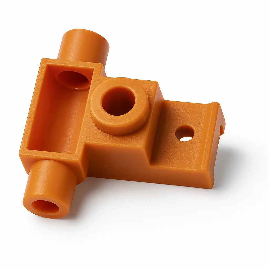 Industrial grade plastic component